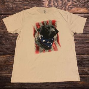 Fourth Of July American Flag USA Shirt Holiday Celebration Party Black Lab